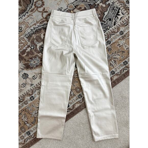 Mango Faux Leather Straight Leg Pants - Picture 5 of 6